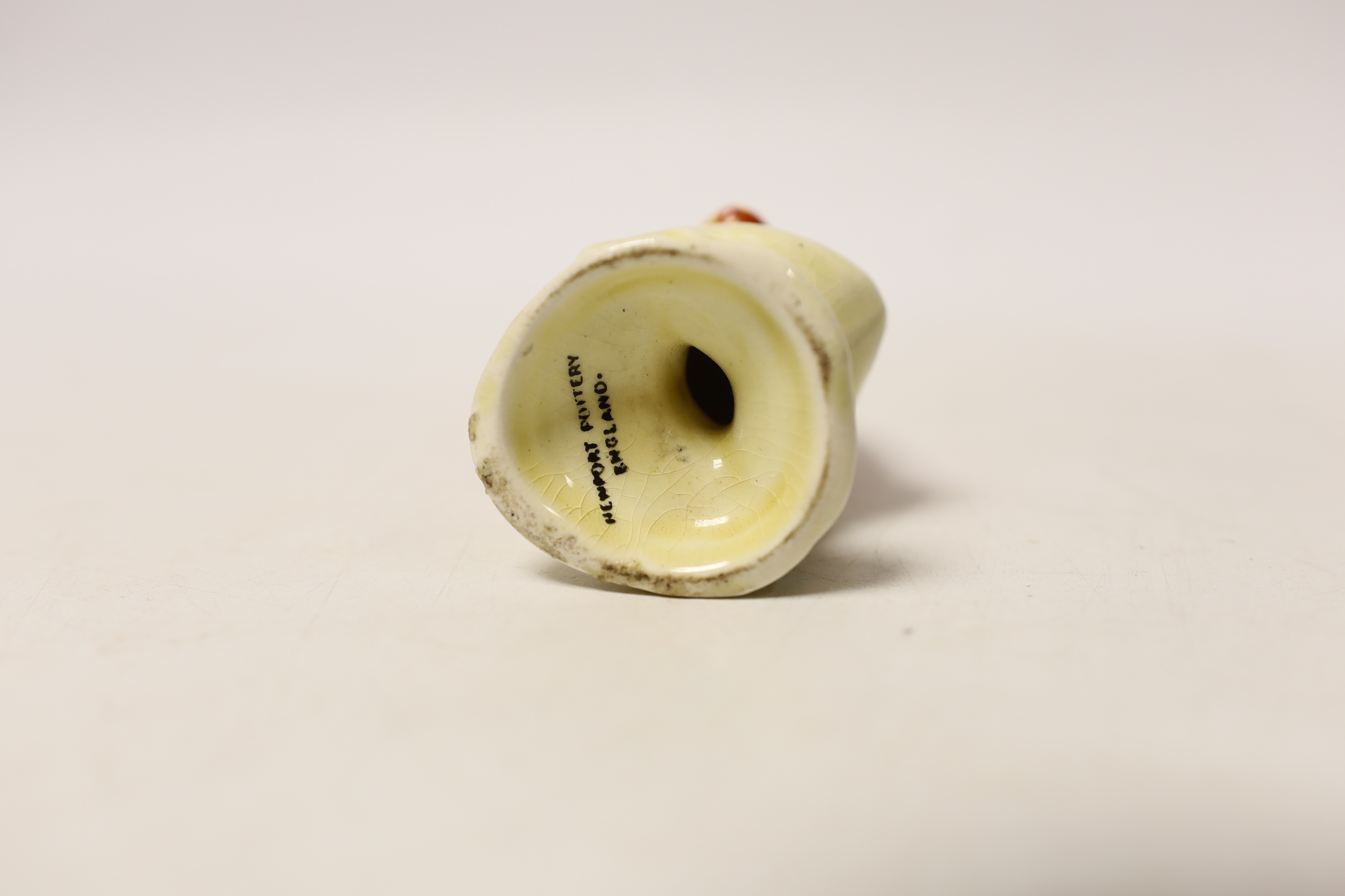 A Clarice Cliff for Newport pottery duck condiment accessory, stamped to the base, 12.5cm high